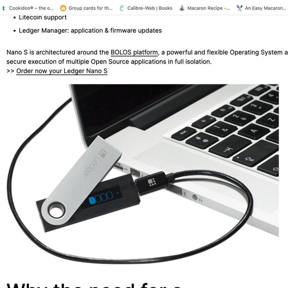 NIB - Ledger Nano S Crypto Black Wallet Brand New and Factory Sealed - Picture 6 of 7